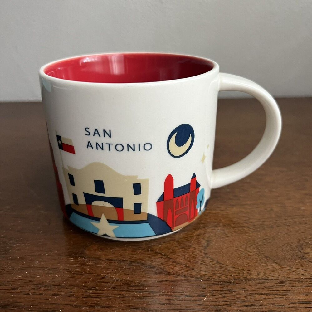 Starbucks 2015 SAN ANTONIO Mug You Are Here Collection Coffee Tea Cup 14oz